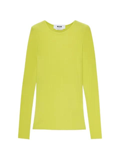 crew neck long-sleeve top by MSGM