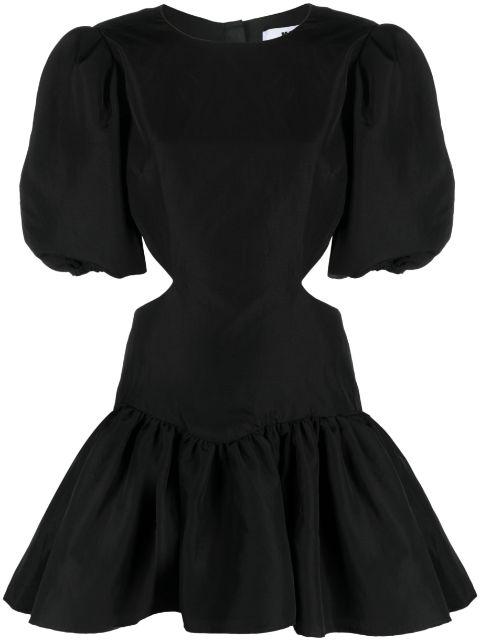 cut-out flared minidress by MSGM