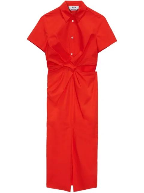 cut-out shirtdress by MSGM