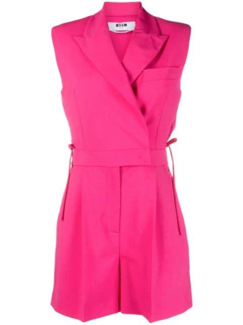 cut-out sleeveless playsuit by MSGM