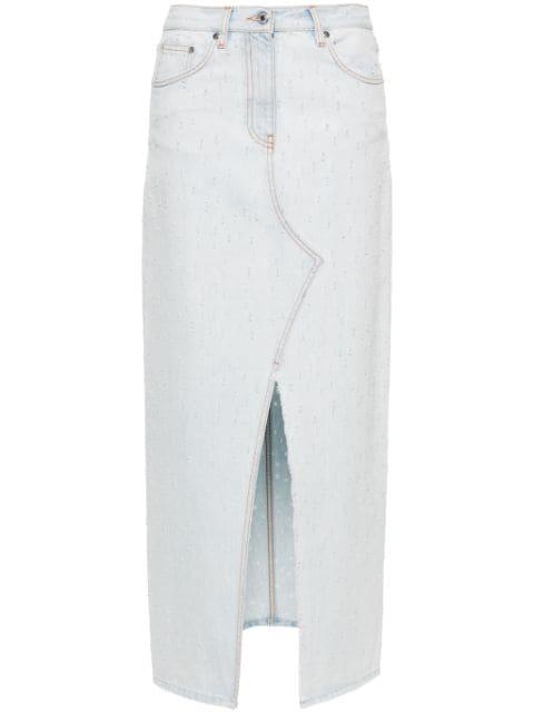 distressed maxi skirt by MSGM