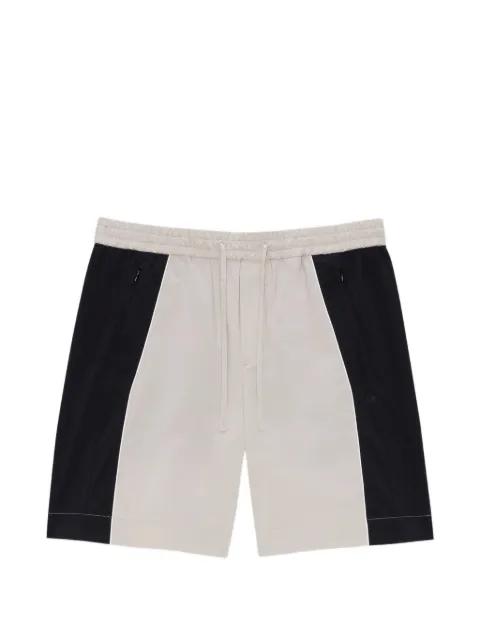 drawstring colour-block shorts by MSGM