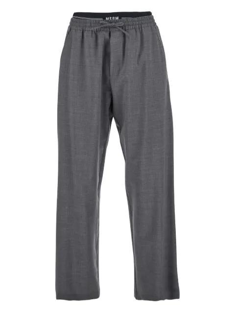 elastic-waistband trousers by MSGM