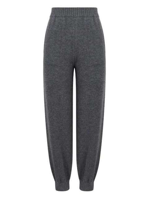 elasticated-waist wool track pants by MSGM