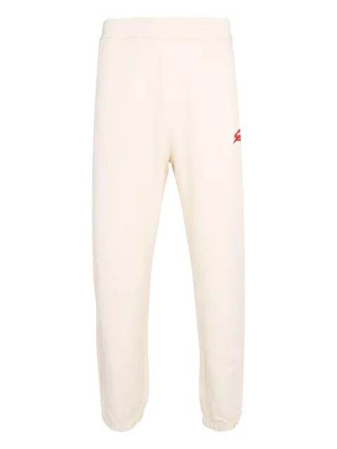 embroidered fleece track pants by MSGM