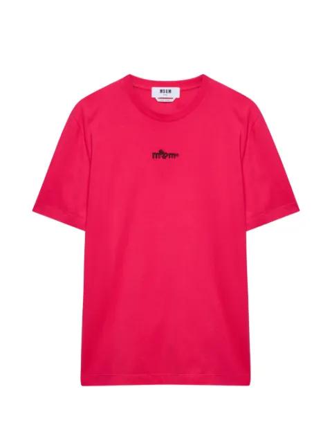 embroidered-logo T-shirt by MSGM