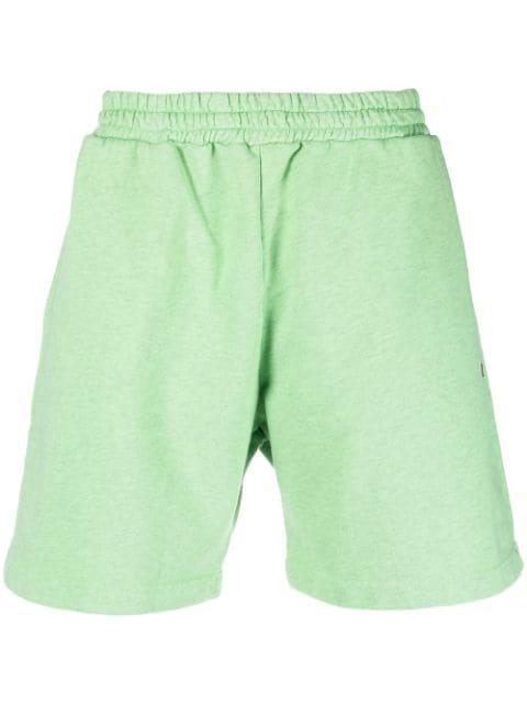 embroidered-logo cotton shorts by MSGM