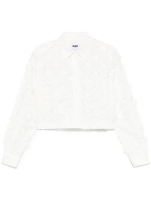 embroidered shirt by MSGM