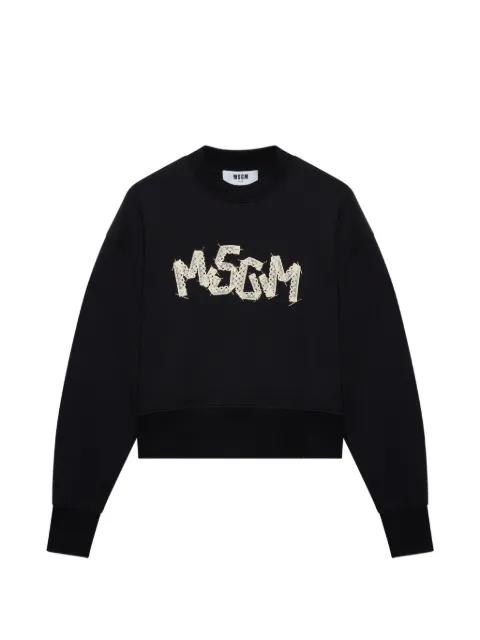 embroidered sweatshirt by MSGM