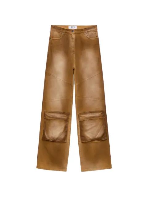 flap-pocket trousers by MSGM