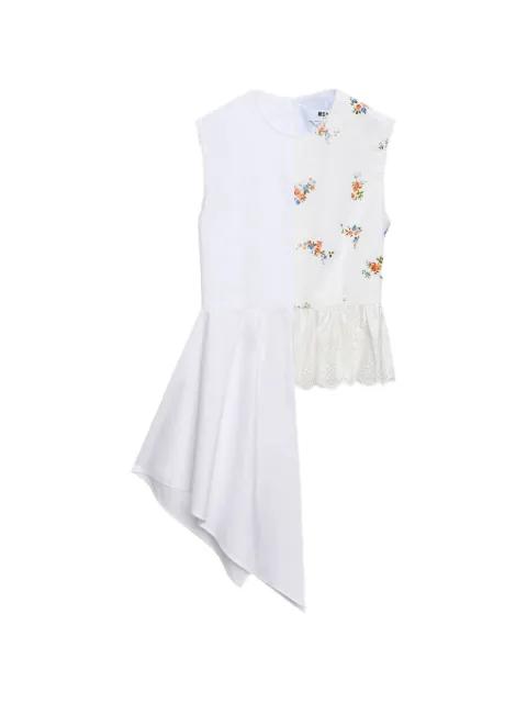 floral-detail top by MSGM