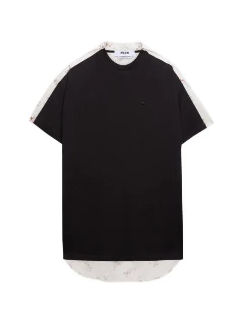 floral panel T-shirt mini dress by MSGM