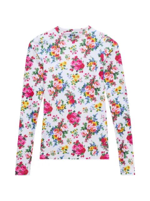 floral-pattern T-shirt by MSGM