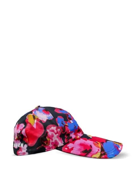 floral-print baseball cap by MSGM