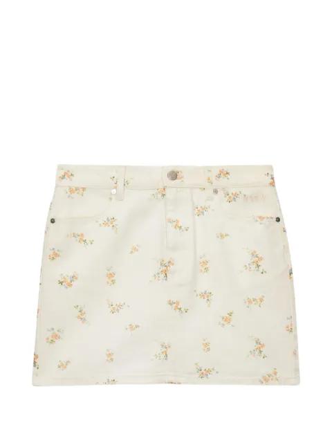 floral-print mini skirt by MSGM