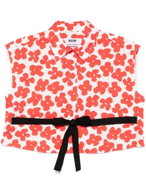 floral-print shirt by MSGM