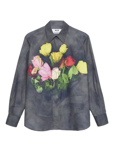 floral-print shirt by MSGM