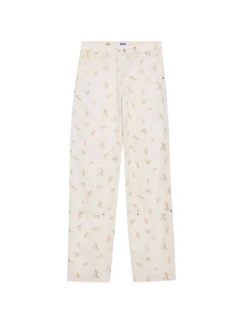 floral trousers by MSGM