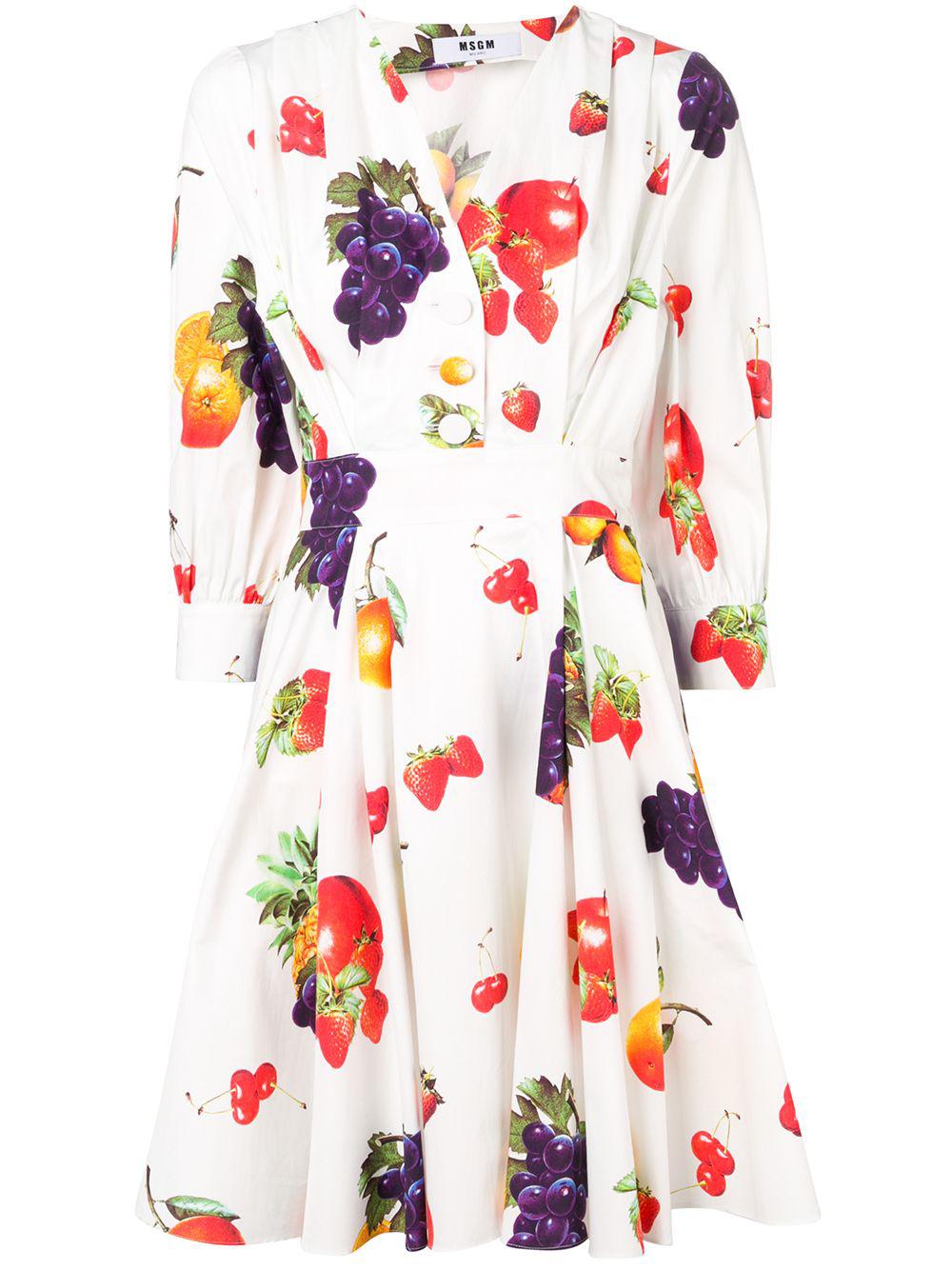 fruit print dress by MSGM