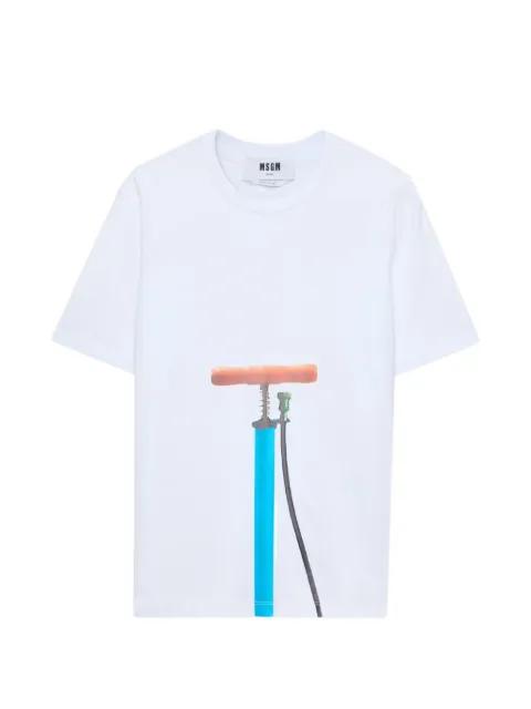 graphic-print T-shirt by MSGM
