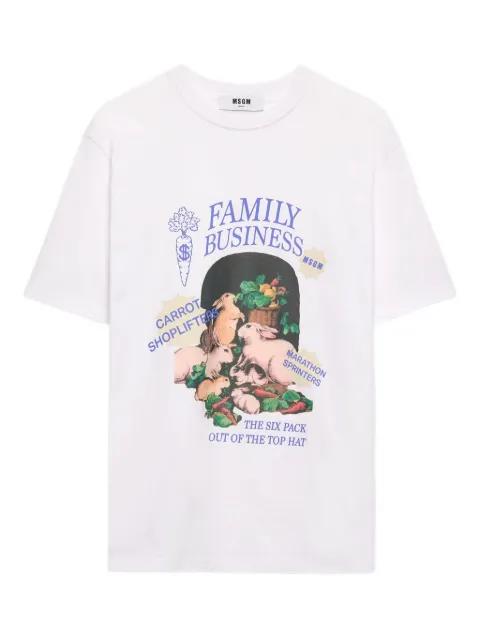graphic-print T-shirt by MSGM