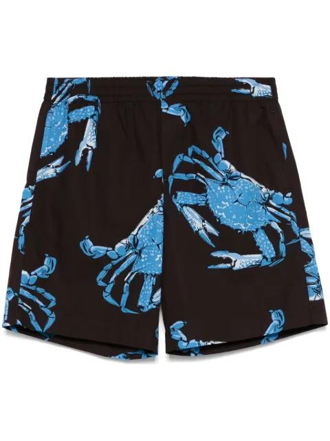 graphic-print shorts by MSGM