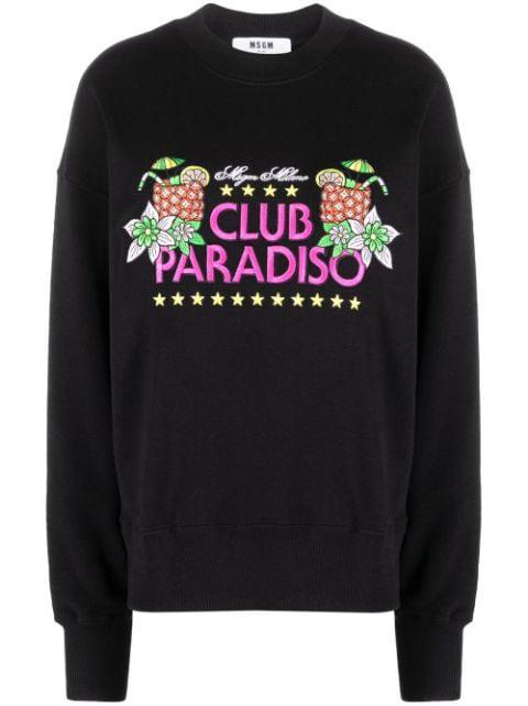 graphic-print sweatshirt by MSGM