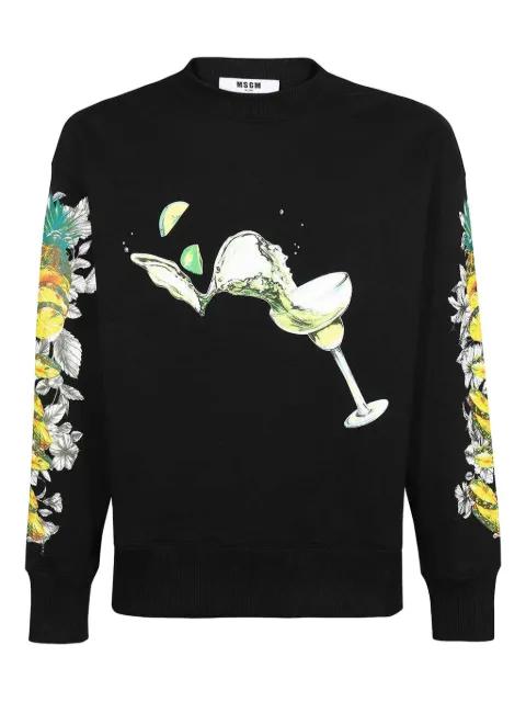 graphic-print sweatshirt by MSGM