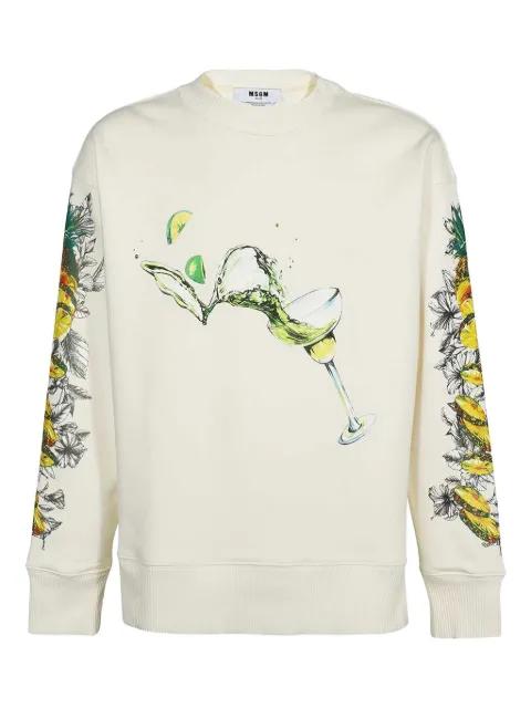 graphic-print sweatshirt by MSGM