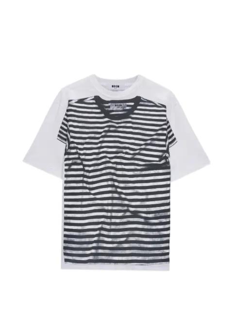 graphich-print T-shirt by MSGM