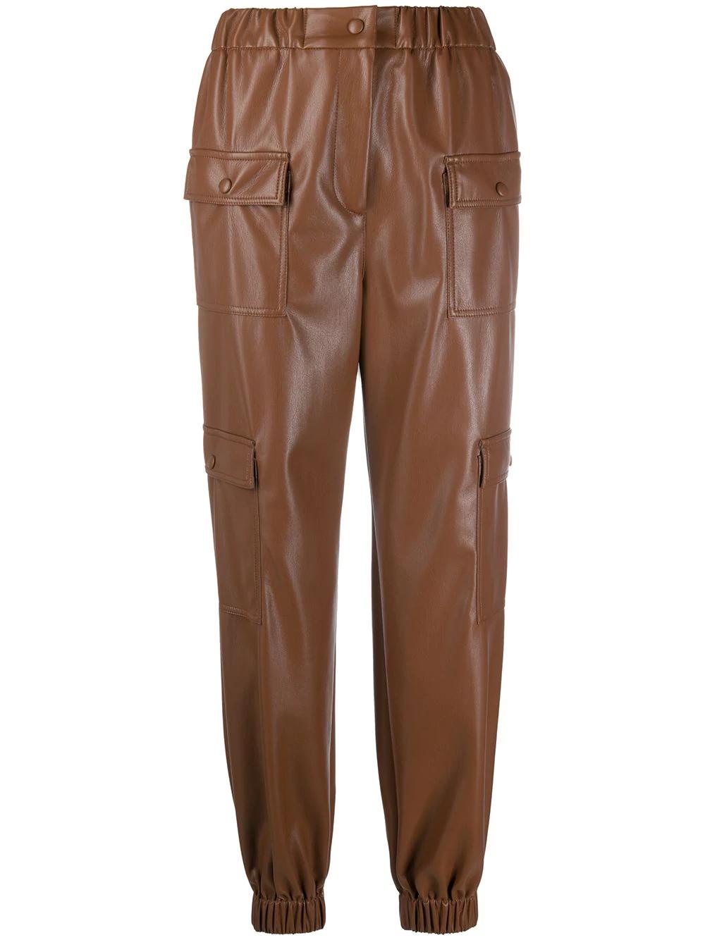 high-waisted pocket-detail trousers by MSGM