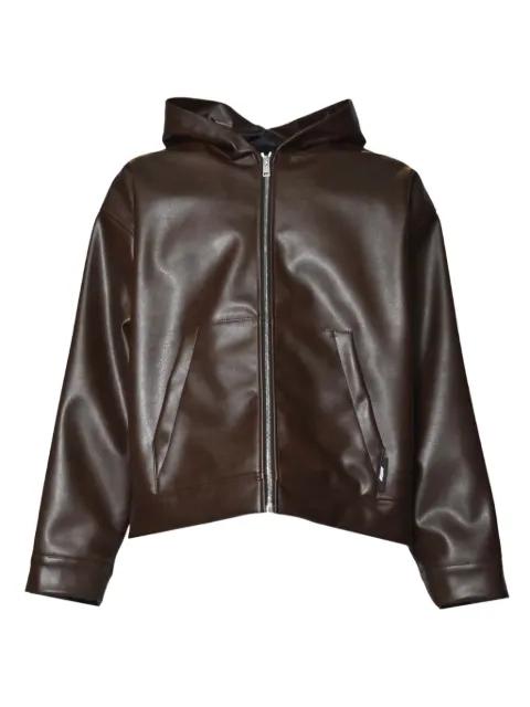 hoodied zip jacket by MSGM