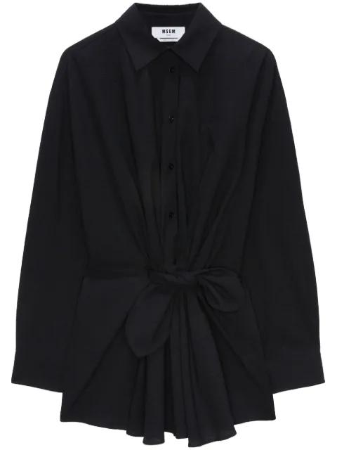 knot-detail mini dress by MSGM