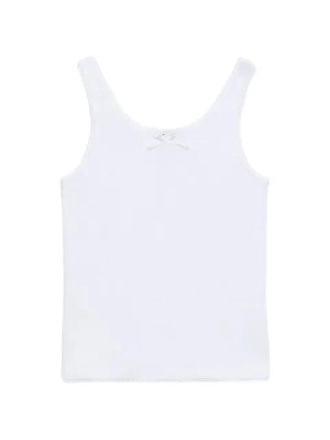 lace-trim bow top by MSGM