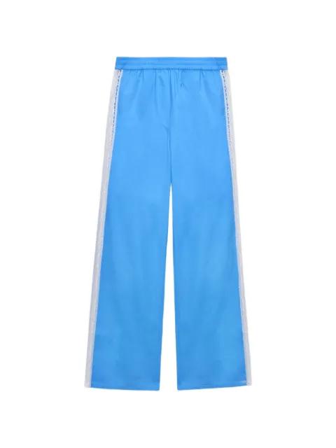 lace trim trousers by MSGM
