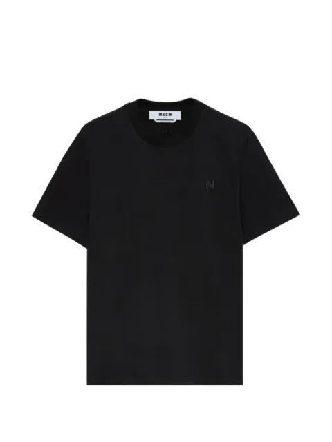 letter-detail T-shirt by MSGM