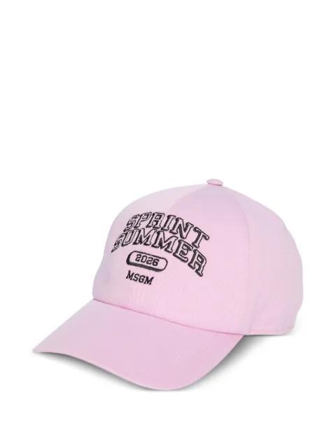 logo-detail baseball cap by MSGM
