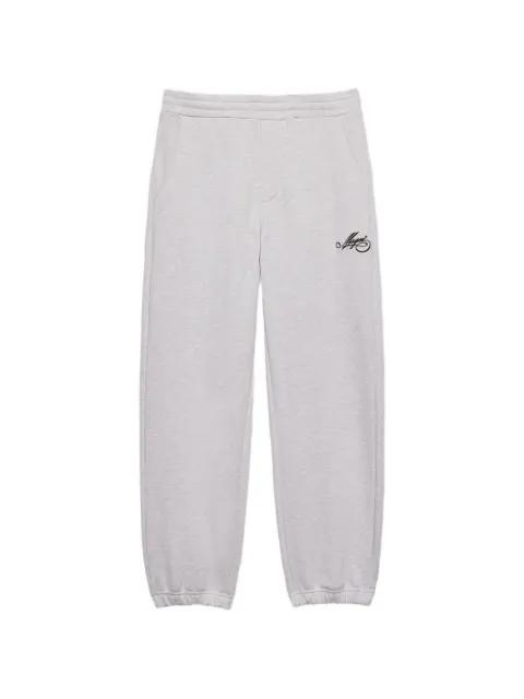 logo-detail cotton track pants by MSGM