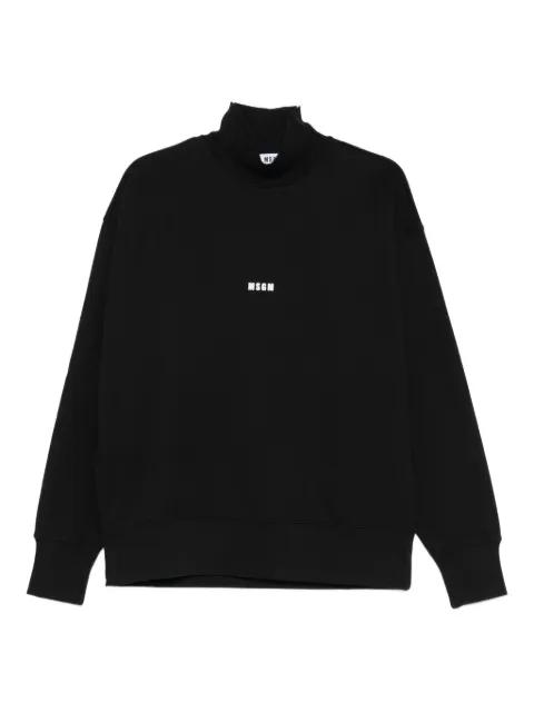logo-detail high-neck sweatshirt by MSGM
