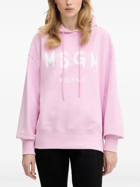 logo-detail hoodie by MSGM