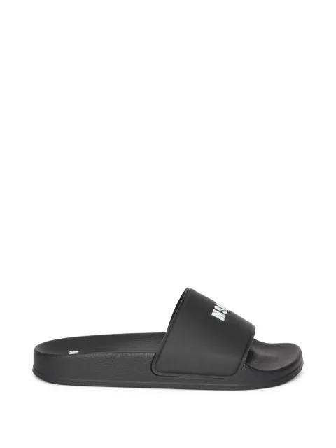 logo-detail open-toe slides by MSGM