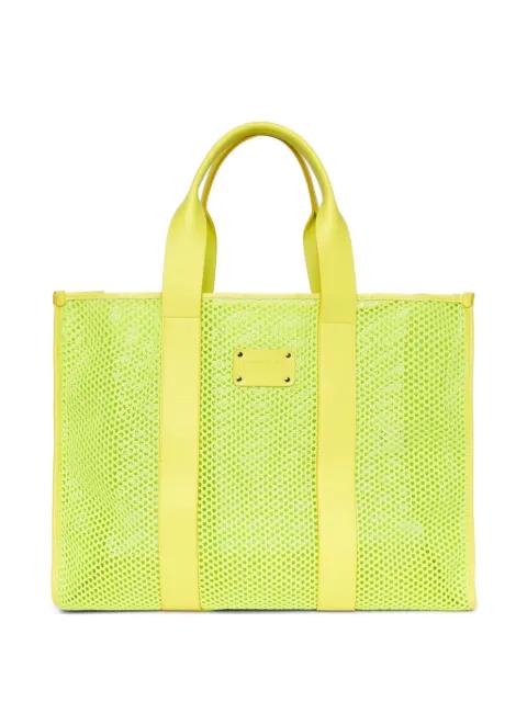 logo-detail tote bag by MSGM