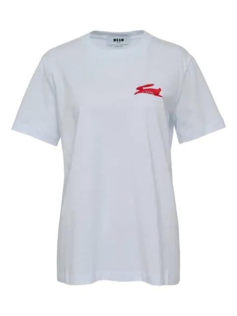 logo-embellished T-shirt by MSGM