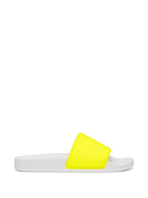 logo-embossed slides by MSGM