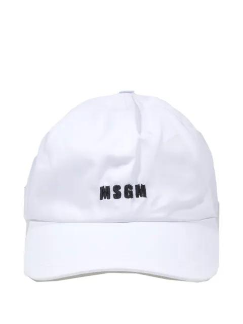 logo-embroidered cap by MSGM
