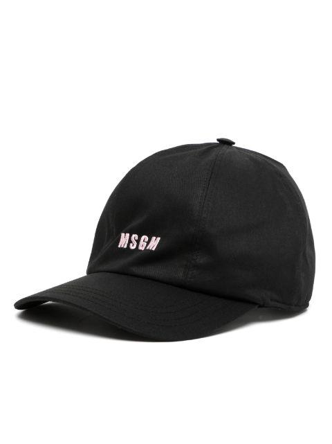 logo-embroidered cotton cap by MSGM