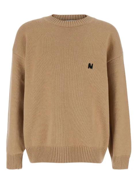 logo-embroidered crew-neck sweater by MSGM
