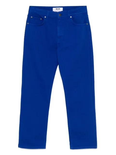 logo-embroidered jeans by MSGM