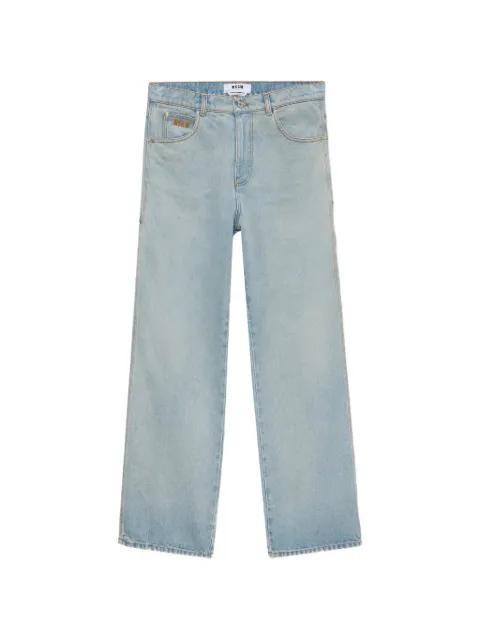 logo-embroidered pocket jeans by MSGM