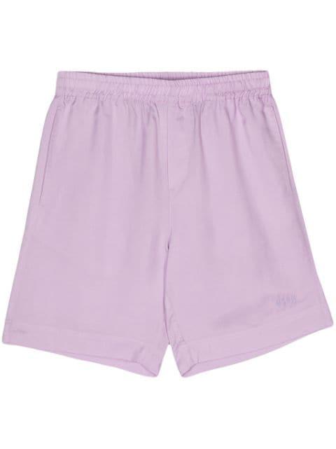 logo-embroidered shorts by MSGM
